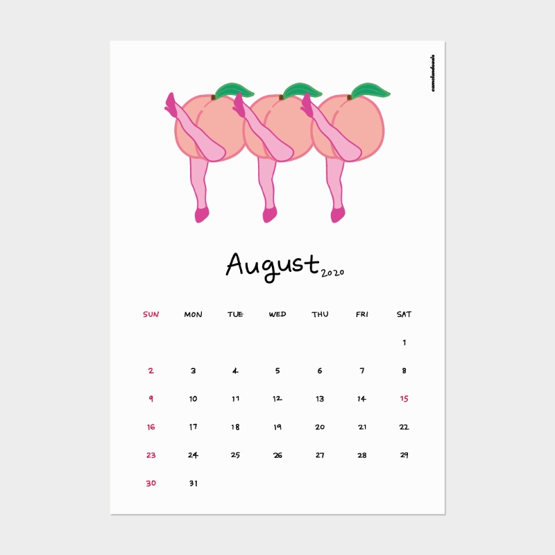 [calendar] August 2020