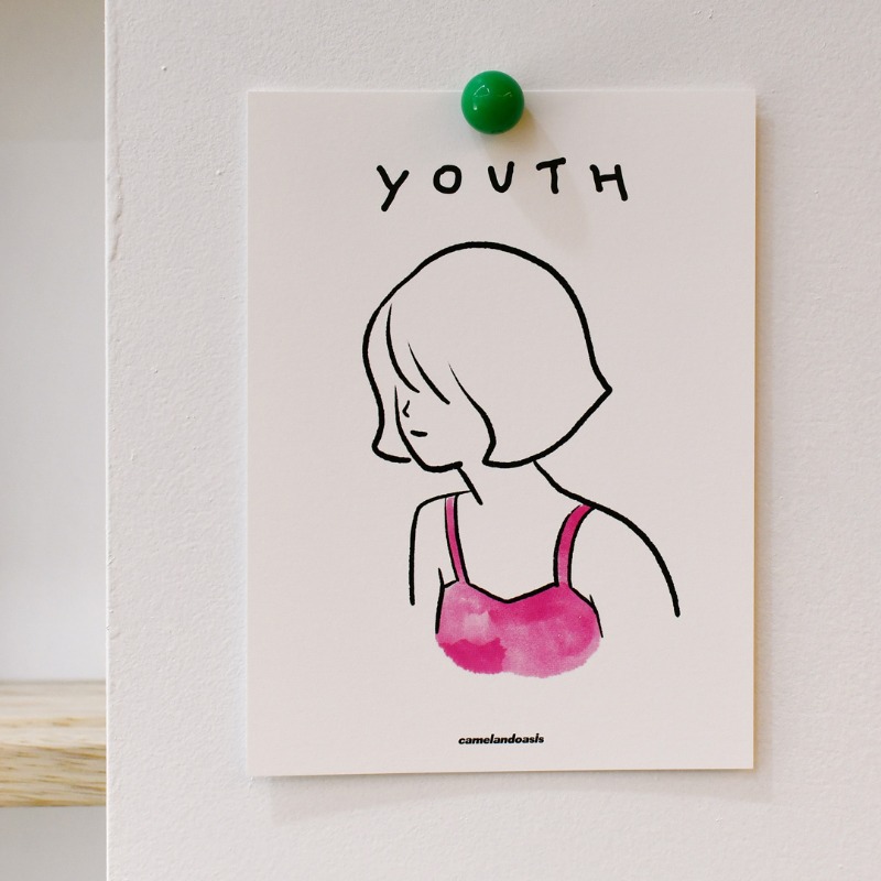 [postcard] Youth - Pink Bikini