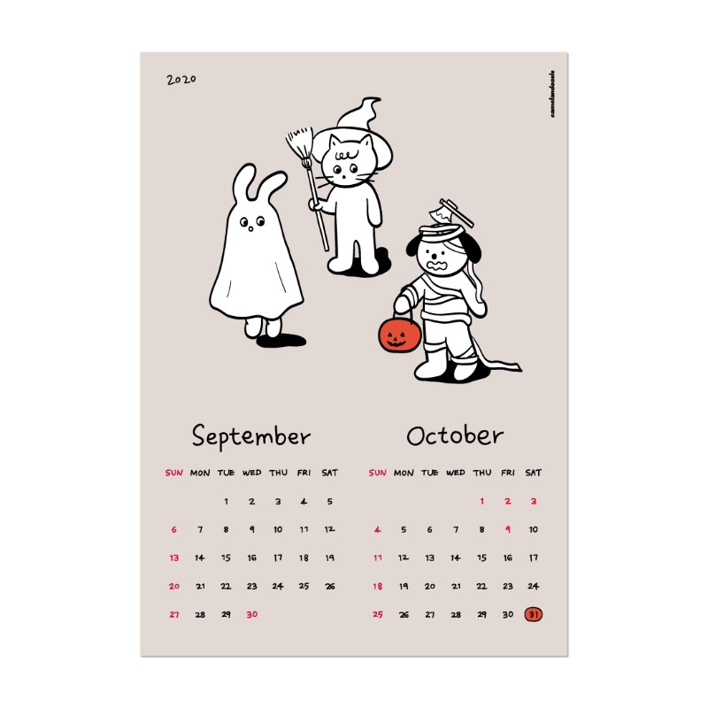 [calendar] September/October 2020