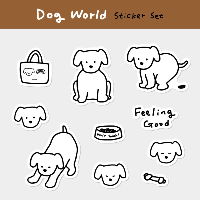 [sticker] Dog World