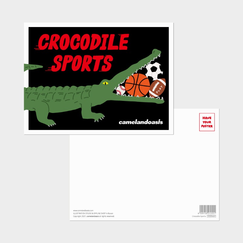 [postcard] Crocodile Sports