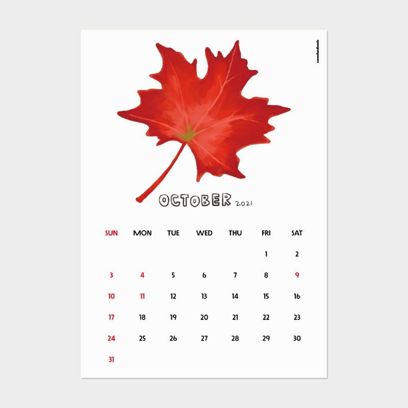 [calendar] October 2021